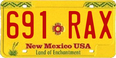 NM license plate 691RAX