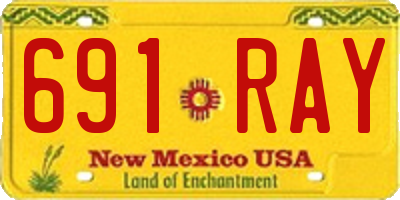 NM license plate 691RAY