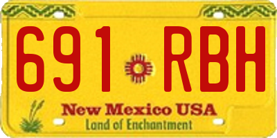 NM license plate 691RBH