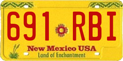 NM license plate 691RBI