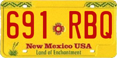 NM license plate 691RBQ