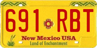 NM license plate 691RBT