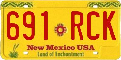NM license plate 691RCK