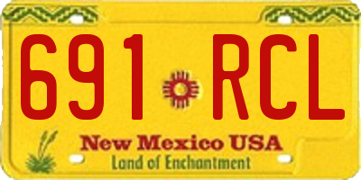 NM license plate 691RCL