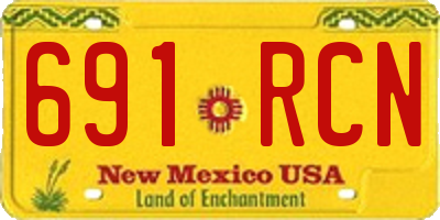 NM license plate 691RCN