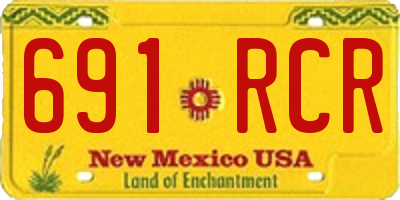 NM license plate 691RCR