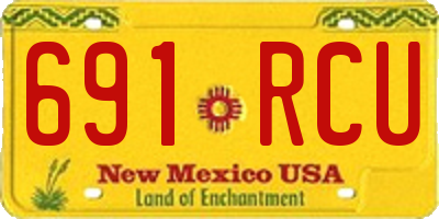 NM license plate 691RCU