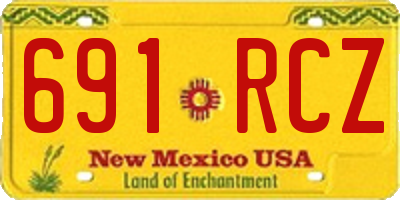 NM license plate 691RCZ