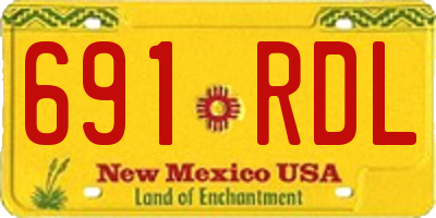 NM license plate 691RDL