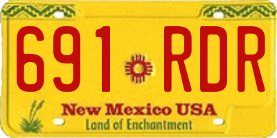 NM license plate 691RDR