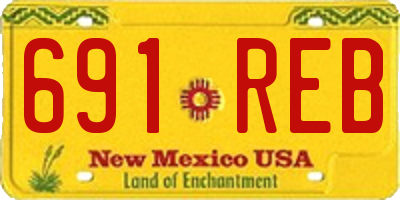 NM license plate 691REB