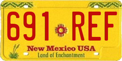 NM license plate 691REF