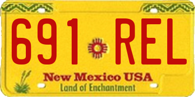 NM license plate 691REL