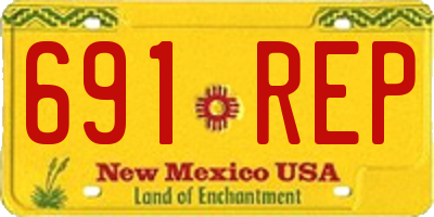 NM license plate 691REP
