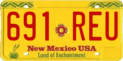 NM license plate 691REU