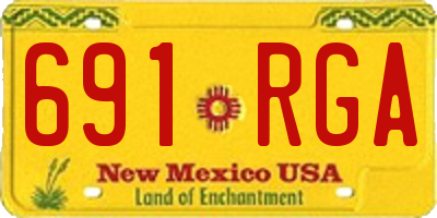 NM license plate 691RGA