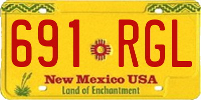 NM license plate 691RGL