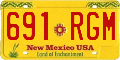 NM license plate 691RGM
