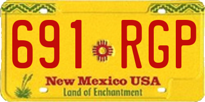 NM license plate 691RGP
