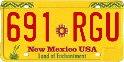 NM license plate 691RGU