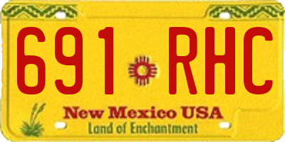NM license plate 691RHC