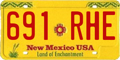 NM license plate 691RHE