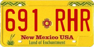 NM license plate 691RHR