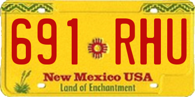 NM license plate 691RHU