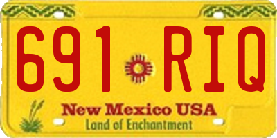 NM license plate 691RIQ