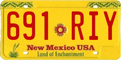 NM license plate 691RIY