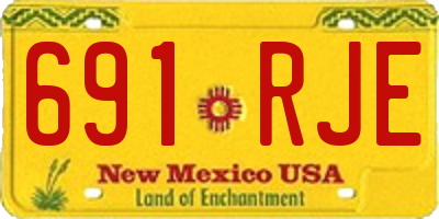 NM license plate 691RJE