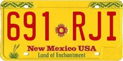 NM license plate 691RJI