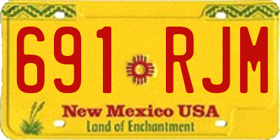 NM license plate 691RJM