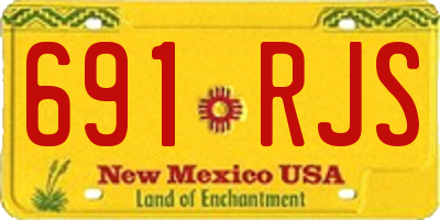 NM license plate 691RJS