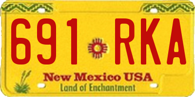 NM license plate 691RKA