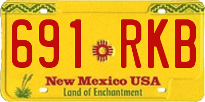 NM license plate 691RKB