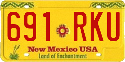NM license plate 691RKU