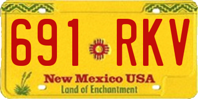NM license plate 691RKV