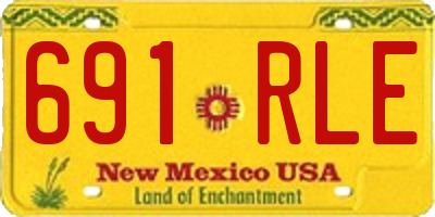 NM license plate 691RLE