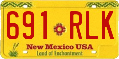 NM license plate 691RLK