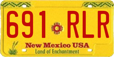 NM license plate 691RLR