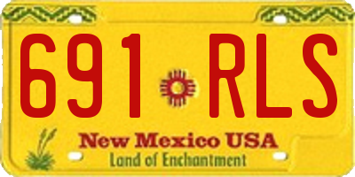 NM license plate 691RLS