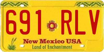 NM license plate 691RLV