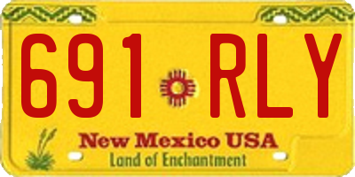 NM license plate 691RLY