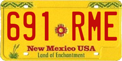 NM license plate 691RME