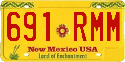NM license plate 691RMM