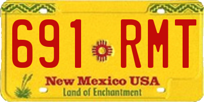 NM license plate 691RMT