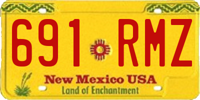 NM license plate 691RMZ