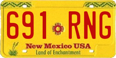 NM license plate 691RNG