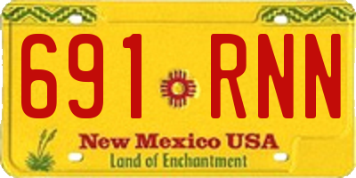 NM license plate 691RNN